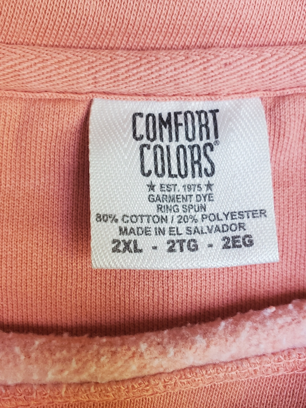 Comfort Colors Pink Crewneck Sweatshirt
